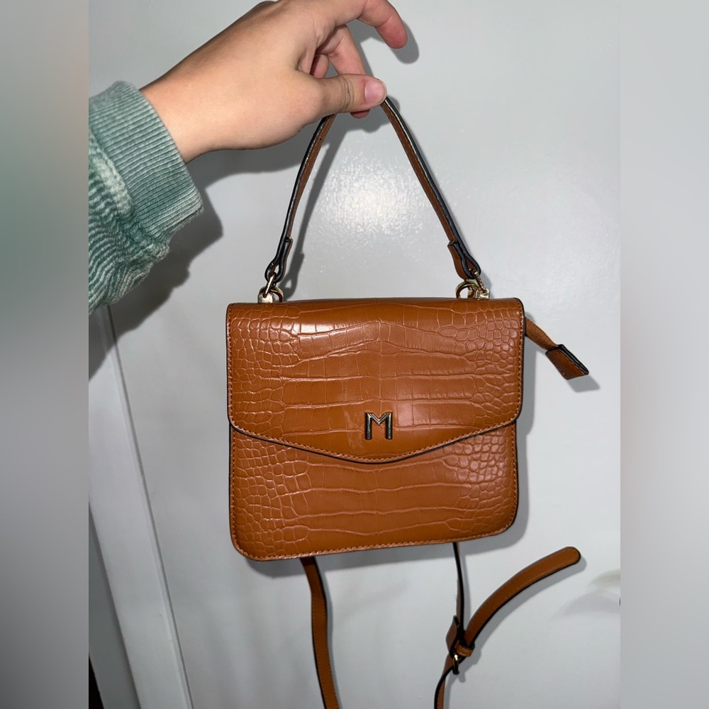 Melie Bianco Anthropologie Brown Side Crossbody Purse EUC $150 - Picture 2 of 8